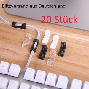 20x Auto Kabelhalter Kabelbefestigung selbstklebend Ladekabel Fixierung Clip