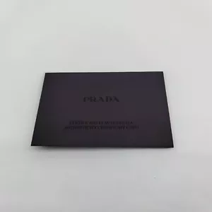 5 PZ BUSTA PRADA CERTIFICATO AUTENTICITA AUTHENTICITY CERTIFICATE CARD ORIGINALE - Foto 1 di 5