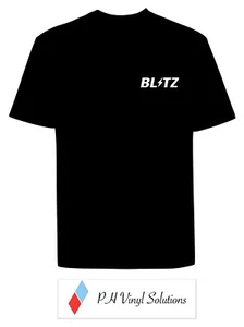 BLITZ T-SHIRT size S/M/L/XL Black. Subtle Design Muscle/Slim Fit JDM - Picture 1 of 1