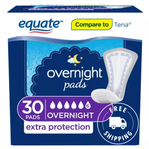Overnight Contoured Pads, Ultimate Absorbency Extra Protection, 30 count - Picture 1 of 4
