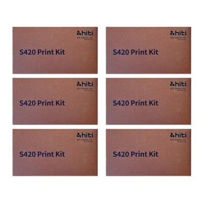 HI-TI HiTi S420 Carta + Ribbon 10X15 SCATOLA 6 CONFEZIONI A100 (Totale 600 Stampe)