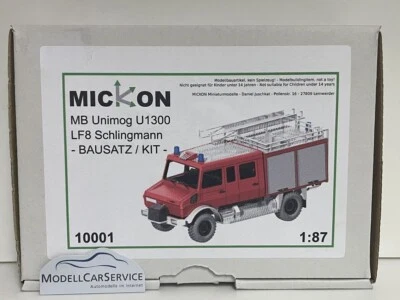 Mickon 1/87 (H0): 10001 Unimog U1300 LF8 "Schlingmann" Feuerwehr - 3D-Bausatz - Bild 1 von 4
