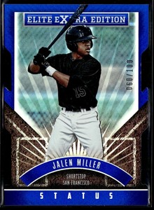 Jalen Miller 2015 Panini Elite Extra Edition Blue Die-Cut /100 #96 San Francisco