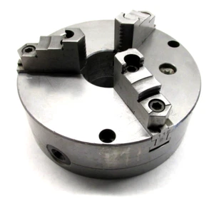 CUSHMAN 8" THREE-JAW LATHE CHUCK w/ PLAIN BACK MOUNT - #10-104-08-000C - Picture 1 of 6