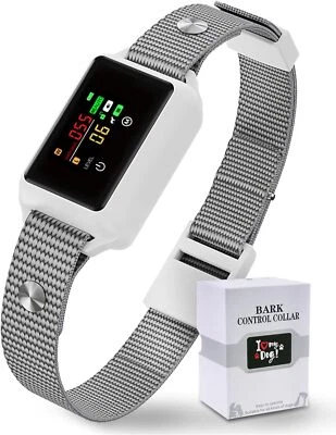 BSROLUNA Smart Pet Auto Anti bark Dog Collar Intelligent Waterproof Barking Terminator