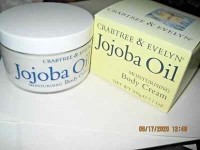 Crema corporal hidratante con aceite de jojoba Crabtree & Evelyn tarro de 7,1 oz nueva en caja Foto 1 de 3