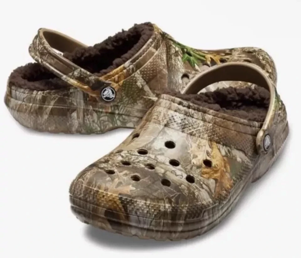 Realtree Crocs Edge Clog Camouflage Unisex US M7/W9 Classic Lined. 205377-280.