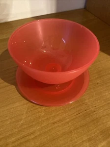 Tupperware Dessertbecher Eisbecher, rot | Junge Welle | Neu - Bild 1 von 10