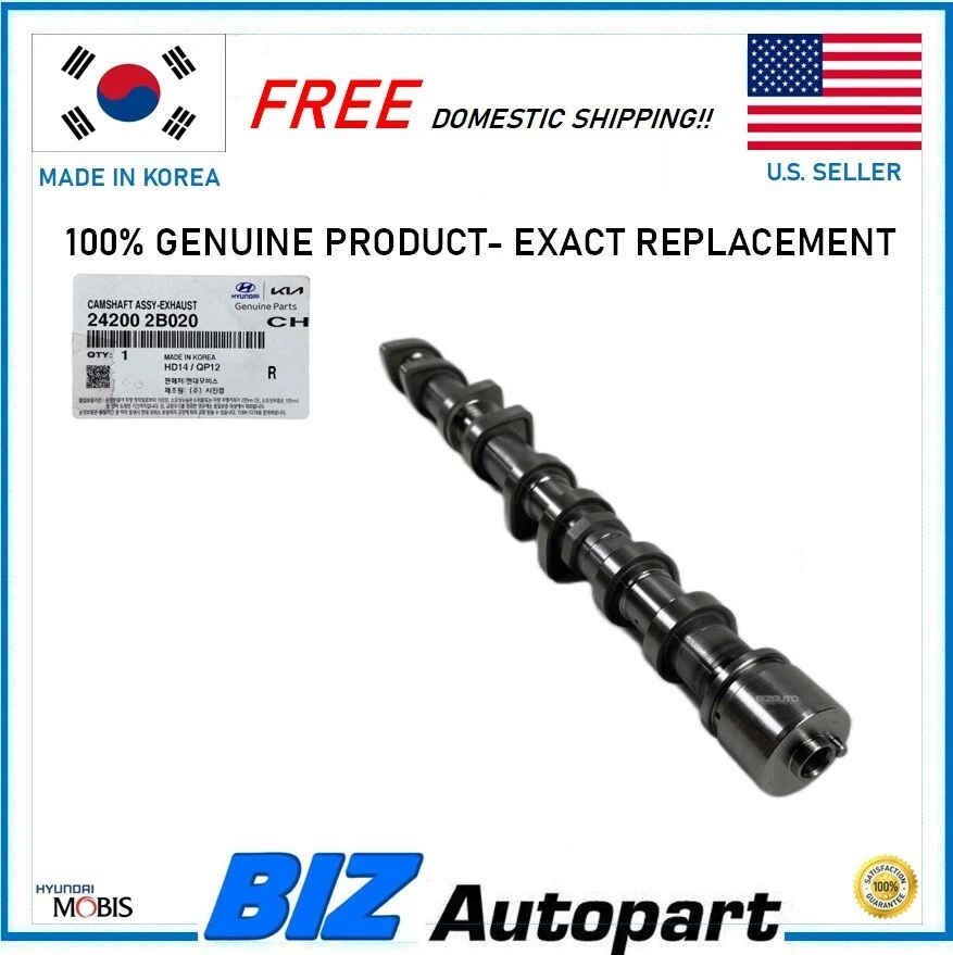 𝙂𝙀𝙉𝙐𝙄𝙉𝙀⭐CAMSHAFT EXHAUST ASSEMBLY FOR 10-11 KIA SOUL 1.6L # 24200-2B020 Foto 1 de 4