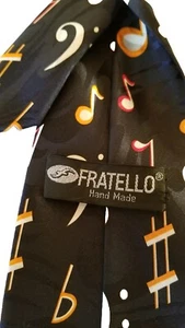 Musik Noten & Notenschlüssel Krawatte TOP Tanzen, Musiker, Band - Hand Made - Bild 1 von 3