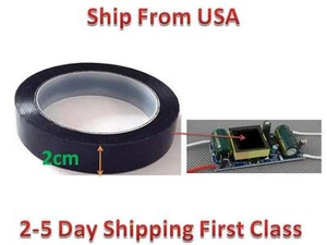 Insulation Adhesive Mylar tape Hig-Temp Transformer Coil Wrap Black 2CM*66M - Picture 1 of 1