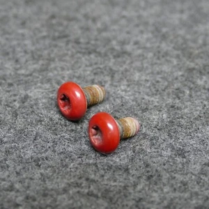 1998-2009 Dodge Durango 2 Gas Fuel Filler Door Mount Screws Bolts Red OEM N187 - Picture 1 of 3