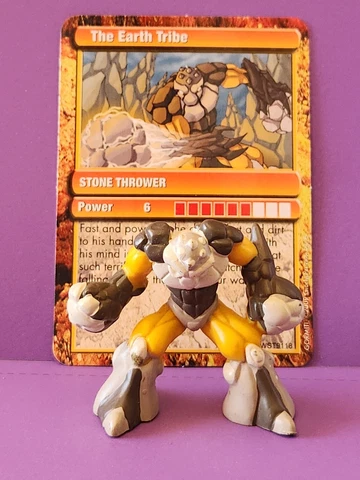 GORMITI 2" Stone Thrower Action Figure w/ Card Playmates Cover