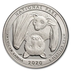 2020-S ATB Quarter National Park of American Samoa Silver Proof - Picture 1 of 2