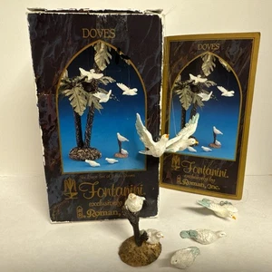Tauben - Fontanini 6 Figuren (ohne Palme). - Bild 1 von 12