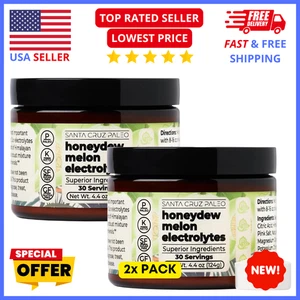 2x PACK Santa Cruz Paleo Electrolyte Powder Honeydew Melon, Sugar Free Hydration - Picture 1 of 8