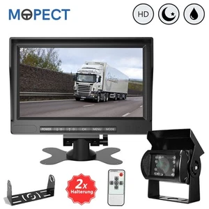 ESSGOO 120° Einparkkameras Rückfahrkamera Mit Farbig Monitor 7 Zoll Bus LKW Auto - Bild 1 von 12