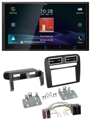 JVC USB Bluetooth 2DIN DAB MP3 Autoradio für Fiat Grande Punto 2005-2009 schwarz - Bild 1 von 4