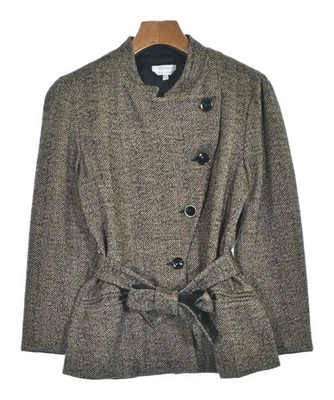 Chaqueta Casual Max Mara Para Mujer 40 (Tamaño M) Beige Y Negro (Espiga) Usada - Imagen 1 de 4