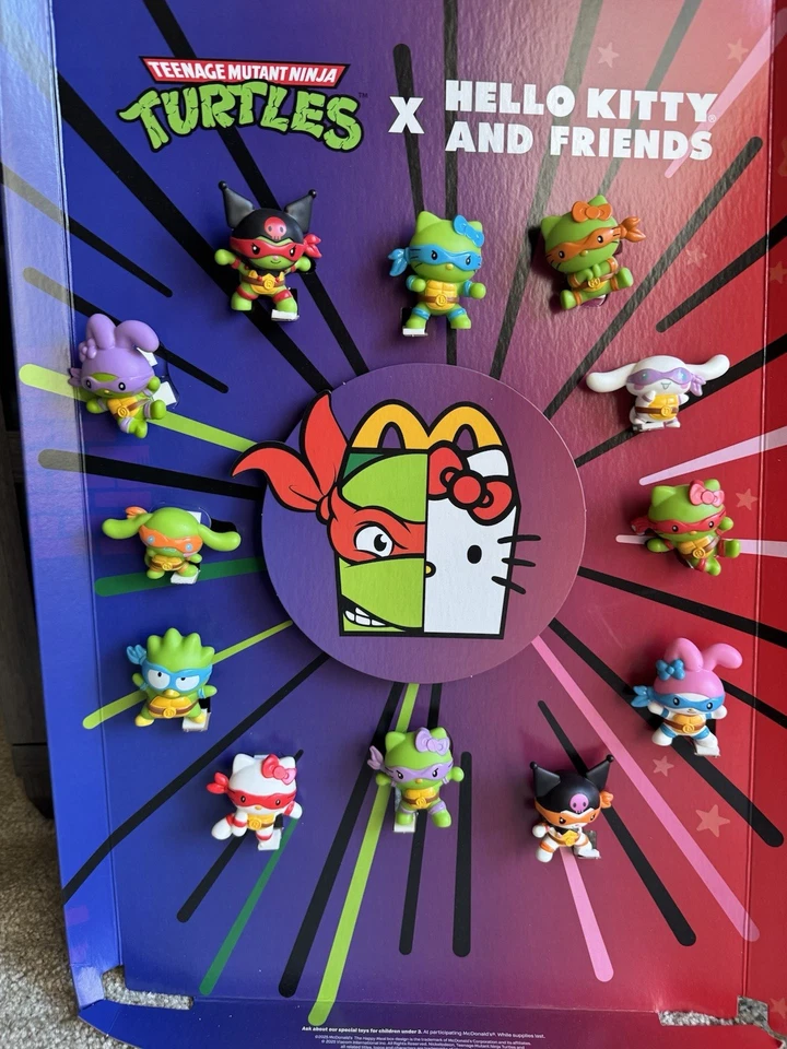 Figura Colección Completa Teenage Mutant Ninja Turtles X Hello Kitty and Friends Foto 1 de 1