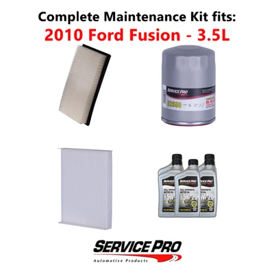 2010 Ford Fusion 3.5L Complete Air, Oil & Cabin Filter Kit (5W-20) - Image 1 of 4