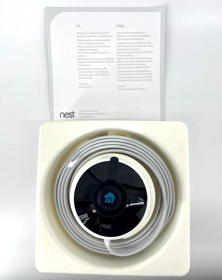 Nest Cam Outdoor Security Camera 1st Gen. (Wired) 1080P (NC2100ES) CAMERA ONLY - Image 1 of 4