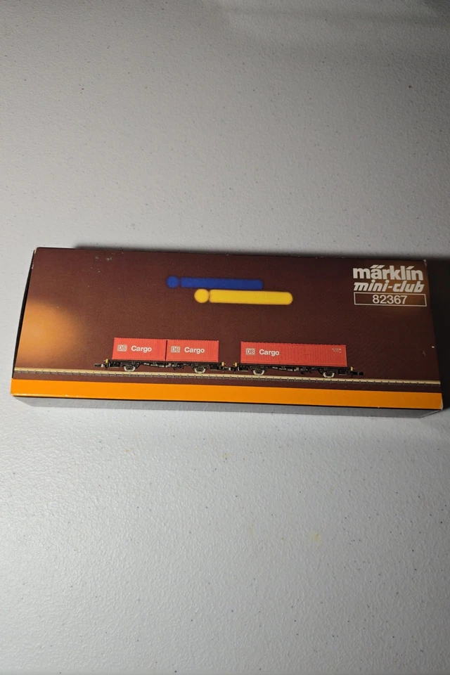 Märklin Z Scale 82367 DB Cargo Container Freight Car Set in Box – Mini-Club - Image 1 of 4