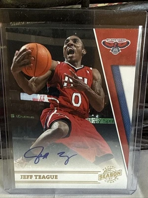 2010-11 Panini Season Update Signatures #70 JEFF TEAGUE /299 Auto, Atlanta Hawks - Image 1 of 4