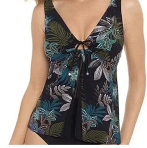Costume da bagno Amoressa di Miraclesuit taglia 6 Allana Shadow Tankini floreale - Foto 1 di 8