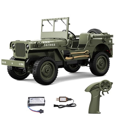 1/10 C8815 4WD RC Off Road Vehicle RTR Rock Crawler Car Military Truck Climbing - Image 1 of 4
