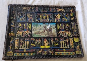 Late 1940s Vintage Eygptian Photograph Album with 69 Old Italian Postcards 1947 - Picture 1 of 24