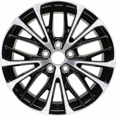 New 18x8 Machined Black Alloy Wheel for 2018 2019 2020 Toyota Camry SE - 75221 - Image 1 of 4