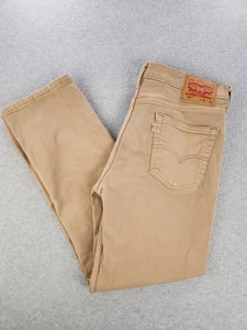 Levi's Men's 514 Straight Fit Jeans Tan Brown Khaki Denim Size 34x30 - Picture 1 of 13