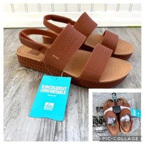 Reef Water Vista Women's US Size 10 Brunette Brown Water Friendly Sling Back NEW - Picture 1 of 18