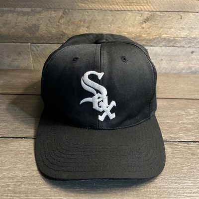 Sombrero vintage de los 90 Chicago White Sox Snapback negro aguja americana Eazy-E talla única Foto 1 de 4