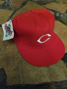 Deadstock Vintage Cincinnati Reds New Era Diamond Pro Wool MLB Fitted Hat 7 3/4 - Picture 1 of 11