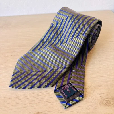Corbata para hombre Etro Milano seda multicolor a rayas Foto 1 de 4