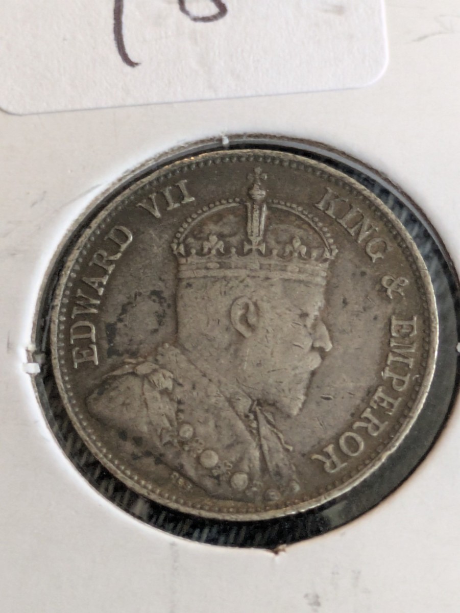 香港銀貨　半円　1902年 香港銀貨半円1902年