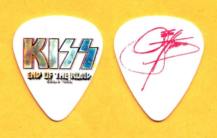 KISS Gene Simmons Signature White Guitar Pick #2 - 2019 End Of The Road Tour - Image 1 of 1