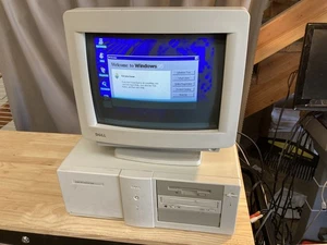 Dell Dimension 433SV PC Windows 95 With Vi1482U CRT 516MB HDD 3MB RAM Bad CMOS - Picture 1 of 16