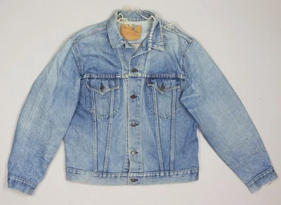 Veste En Jean Trucker Vintage LEVI'S STRAUSS & CO Pour Homme Taille M - Photo 1/4
