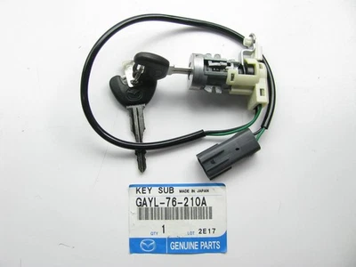FRONT RIGHT Door Key Lock Cylinder W/ Theft Deterent OEM For 1993-95 Mazda 626 - Image 1 of 3