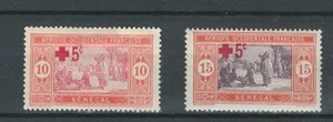 SENEGAL FRENCH AFRICA COLONIES RED CROSS OVERPRINT MH SET LOT (SENG 643) - Imagen 1 de 1
