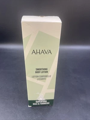 Ahava Smoothing Body Lotion Superfood Kale Turmeric Dead Sea 8.5 oz - Image 1 of 4