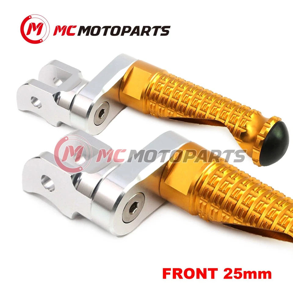 For Triumph TT 600 00-03 02 01 MPRO 25mm Extended GOLD Front Foot Pegs - Изображение 1 из 4