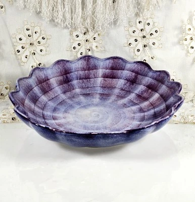 Cuenco para servir Mateus The Oyster Collection púrpura 9,25" D Ex. Estado. Hecho Portugal Foto 1 de 4