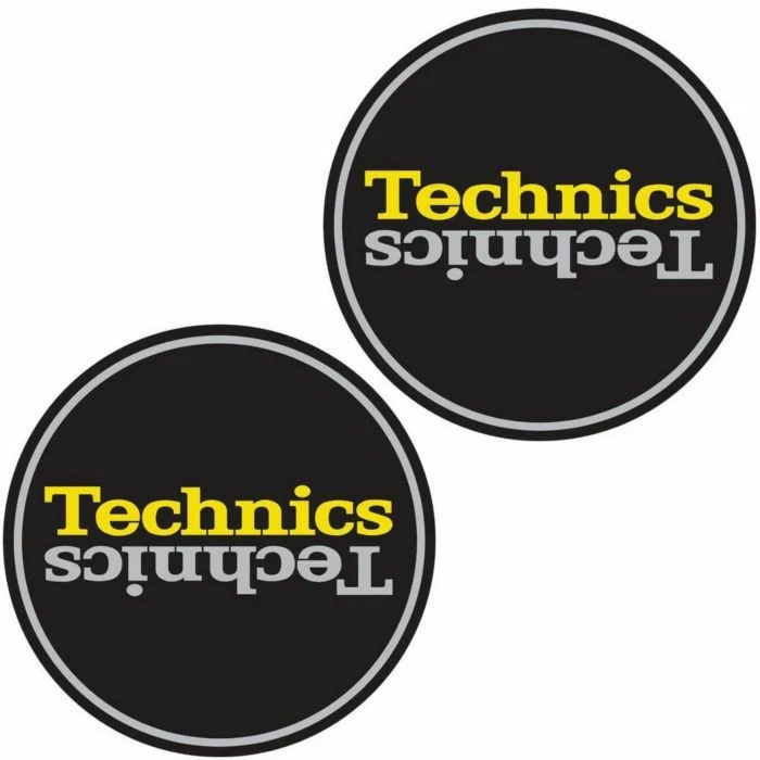 Tapetes Technics Duplex 4 12" disco de vinil (par, preto/amarelo/prata) - Imagem 1 de 1