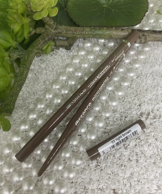 essence micro precise Eyebrow Pencil Augenbrauenstift 02 light brown 2 Stück neu - Bild 1 von 4
