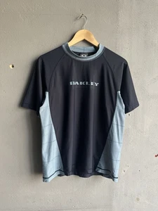 Vintage Oakley Men’s Nylon T-shirt Y2K Streetwear Hype Size S - Picture 1 of 23