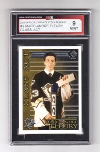 03/04 Private Stock Pittsburgh Penguins Marc-Andre Fleury Class Act #9 RC KSA 9 - Picture 1 of 2